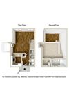 1 Bedroom, 1.5 Bathroom Floorplan.