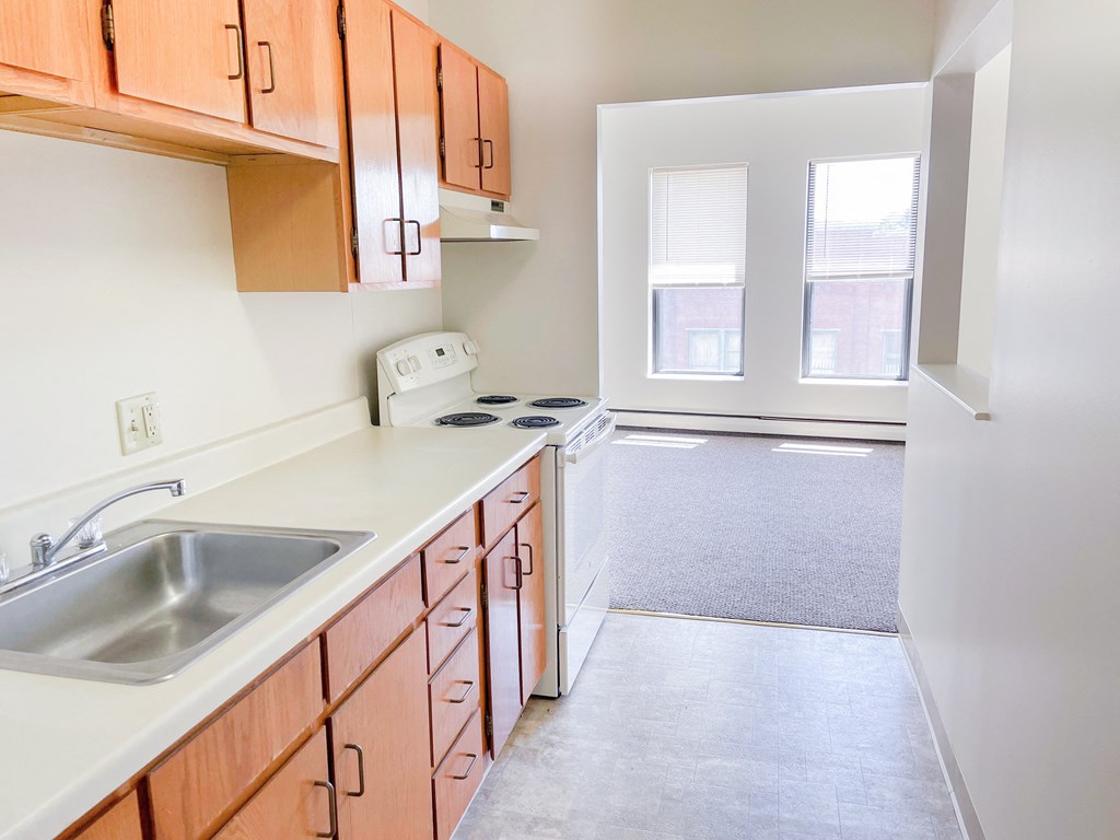 Fully Appliance  Kitchen At Pequoig House Athol, MA.