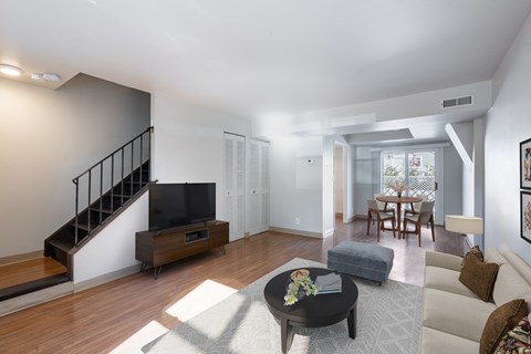 Split Level Townhomes With Open Floorplan at Georgetowne Homes Apartments, Hyde Park, 02136