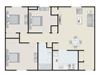 Three Bedroom One Bathroom Floorplan Belvedere Acres.