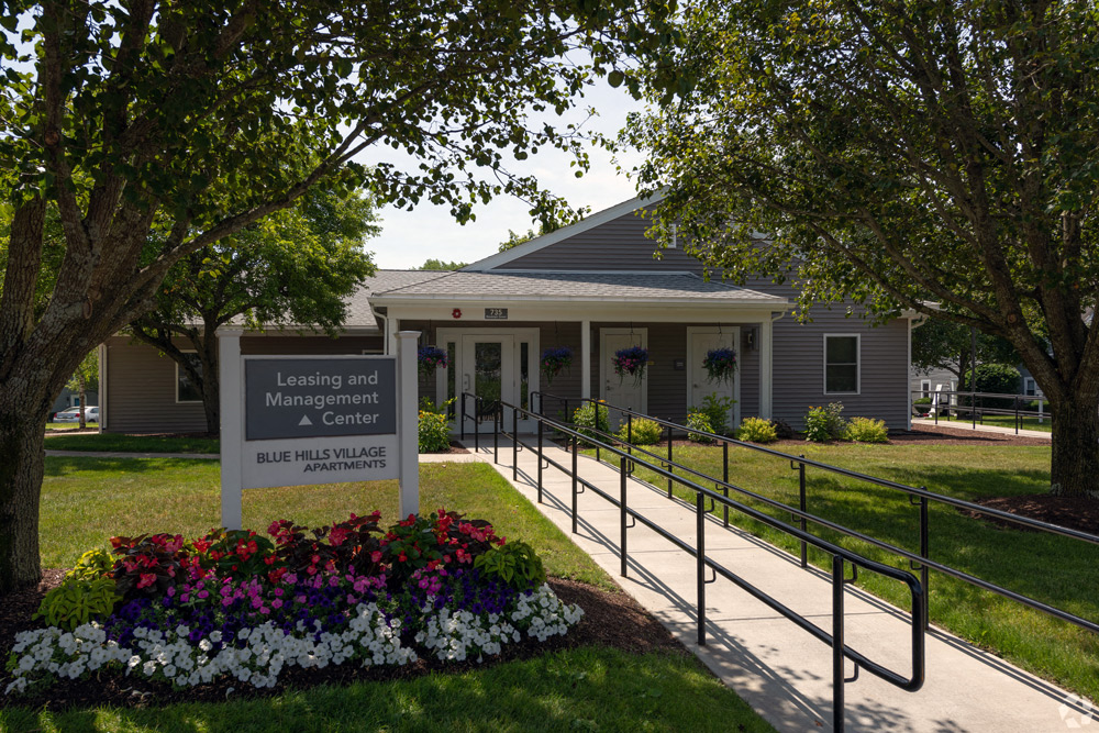 Large Leasing Office at Blue Hills Village in Canton, MA.