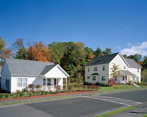 Streetview Building And Landscaped  Treehouse At Easthampton Meadow.