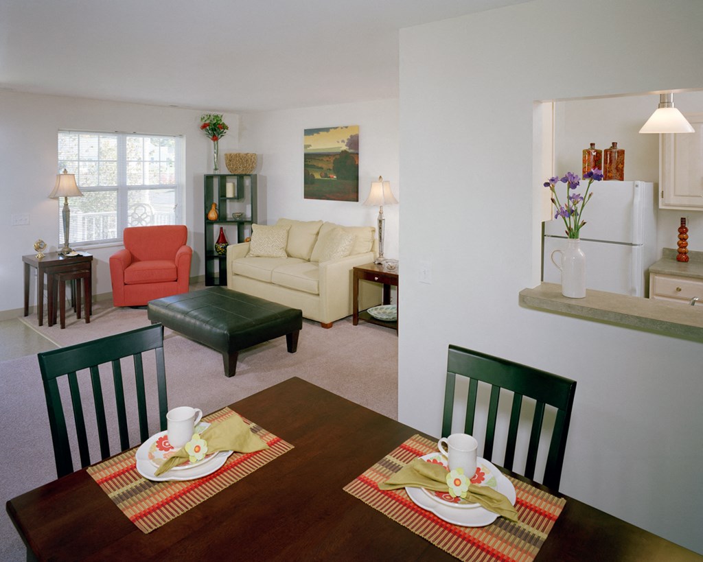 Dining Area With Table And Chairs Treehouse At EastHampton Meadows.