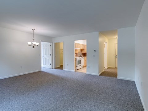 Living Room Floorplan Layout at The Birches at Esopus,New York
