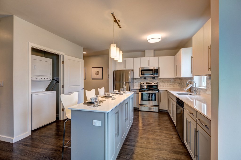 Apartment Kitchen at The Elm at Island Creek Village in Duxbury, MA