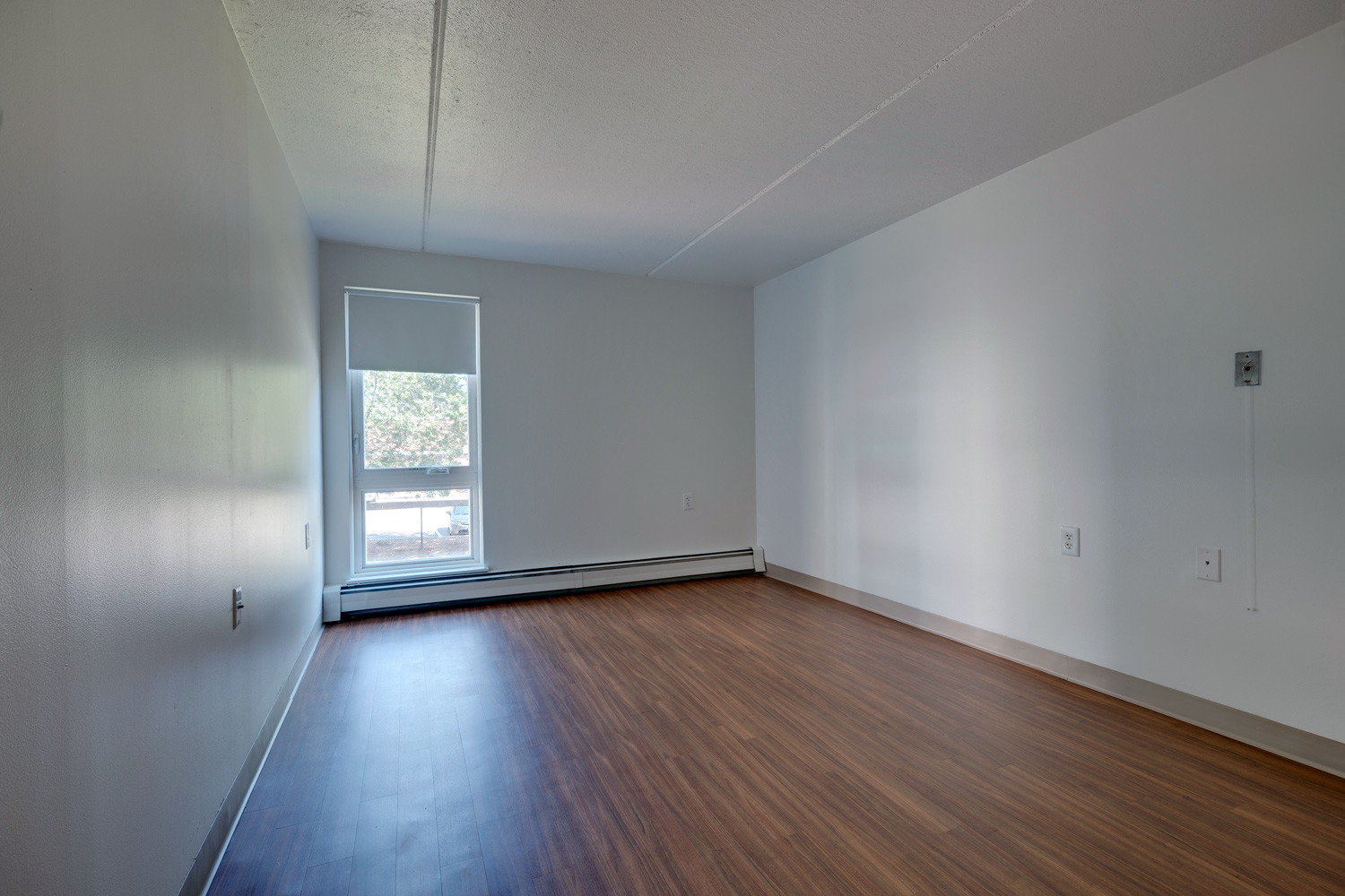 Unfurnished Living Area at Blake Estates, Hyde Park Massachusetts