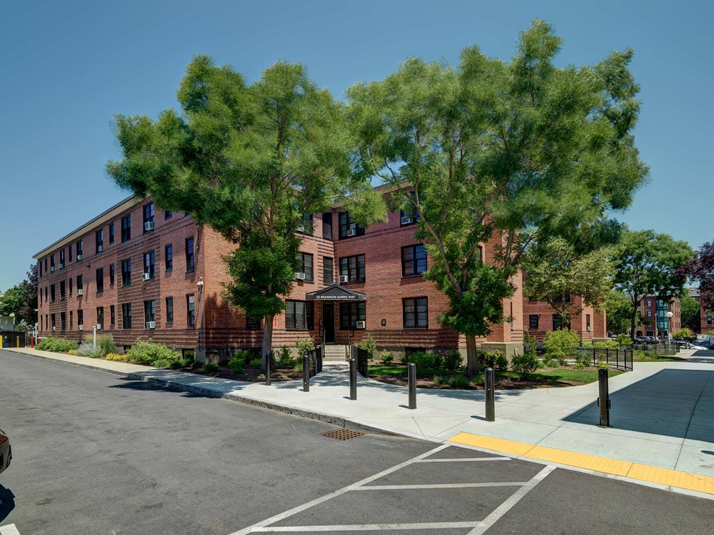Landscaped Grounds at Camden Apartments, Boston, 02118