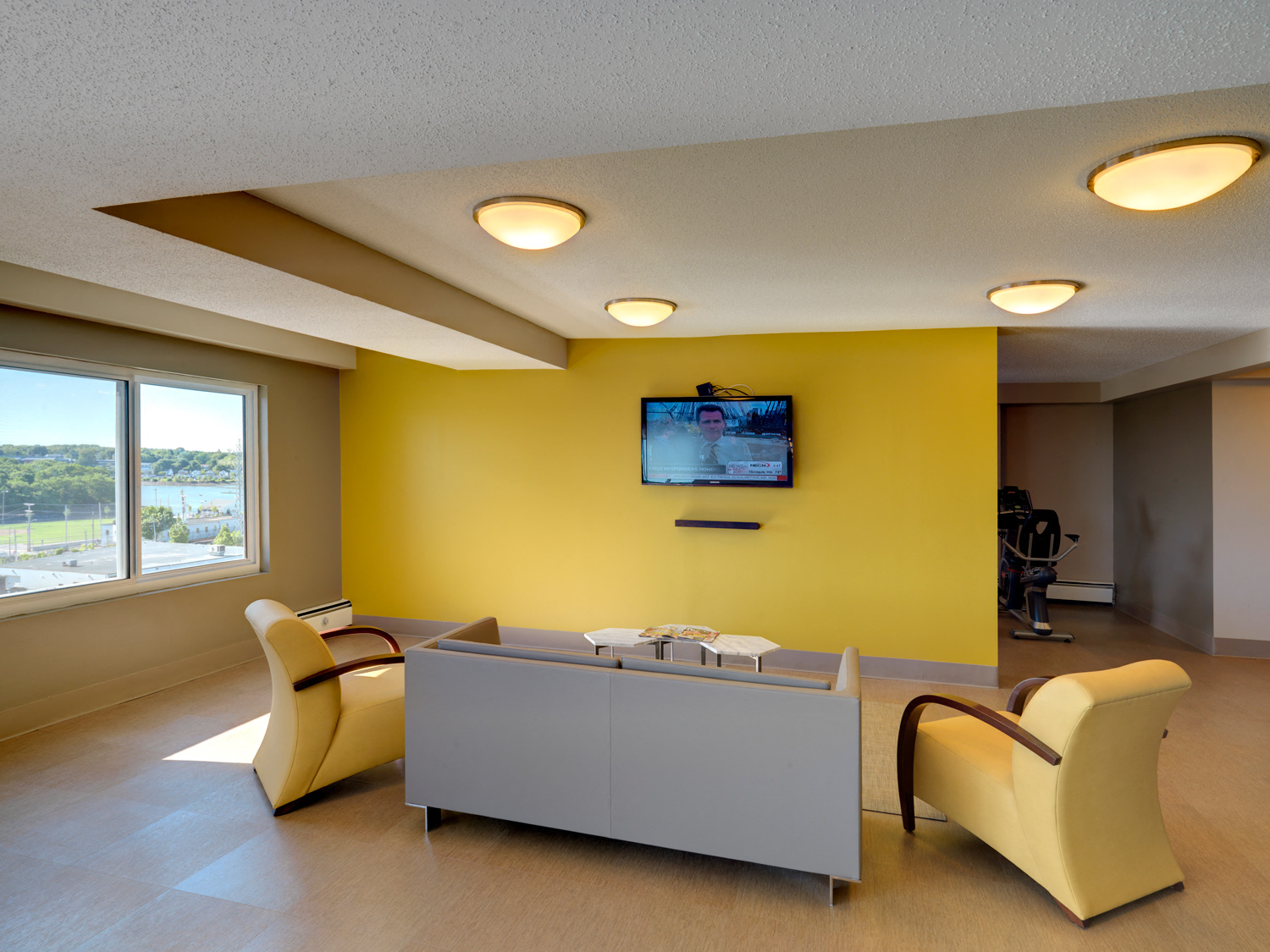 Community Room at Jaclen Tower Apartments in Beverly, MA.