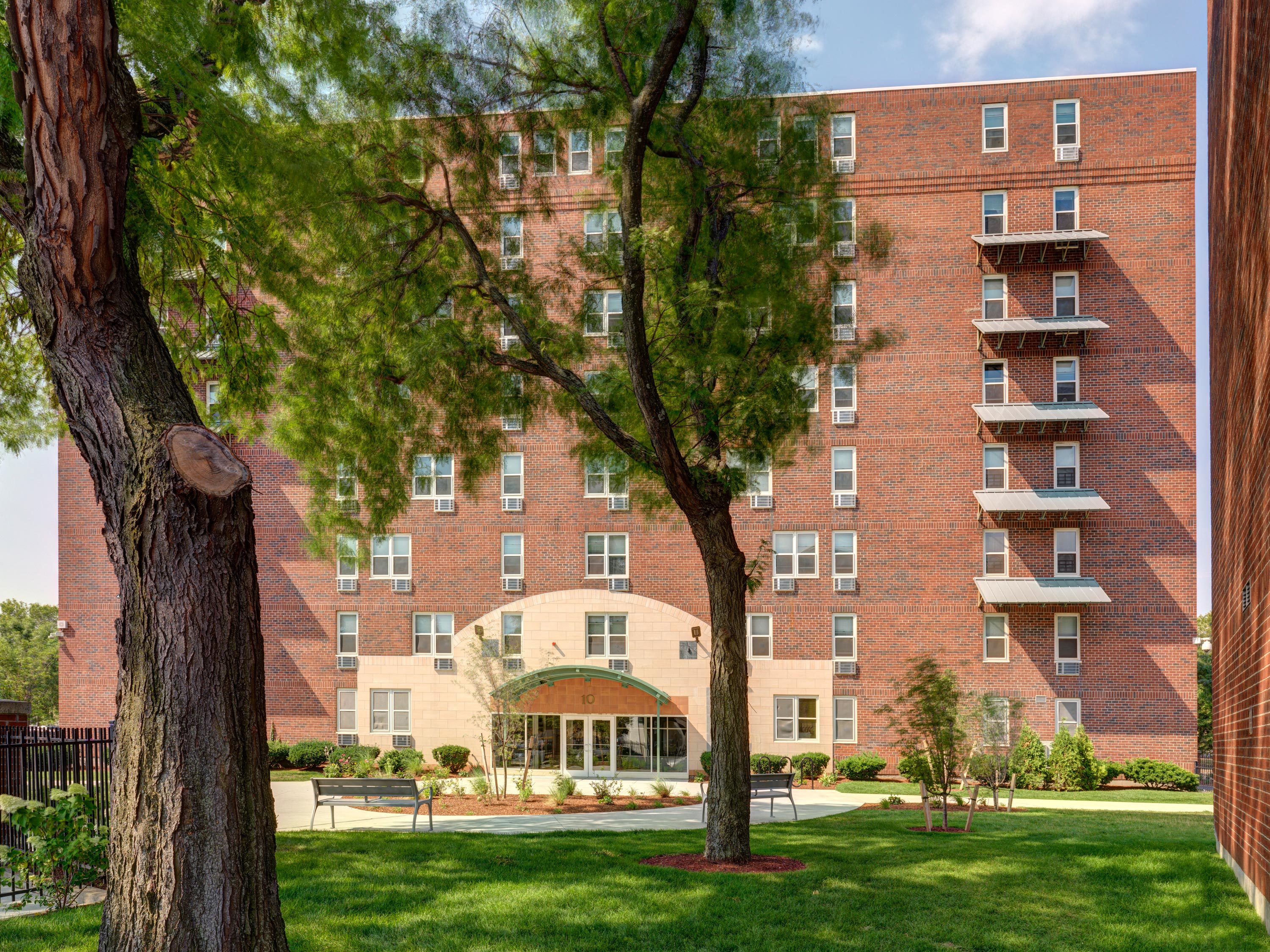Professionally managed apartment building  at Mandela Homes, Boston, Massachusetts