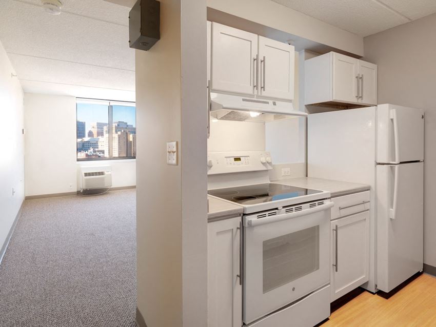One-Bedroom Apartment at Quincy Tower in Boston, MA.