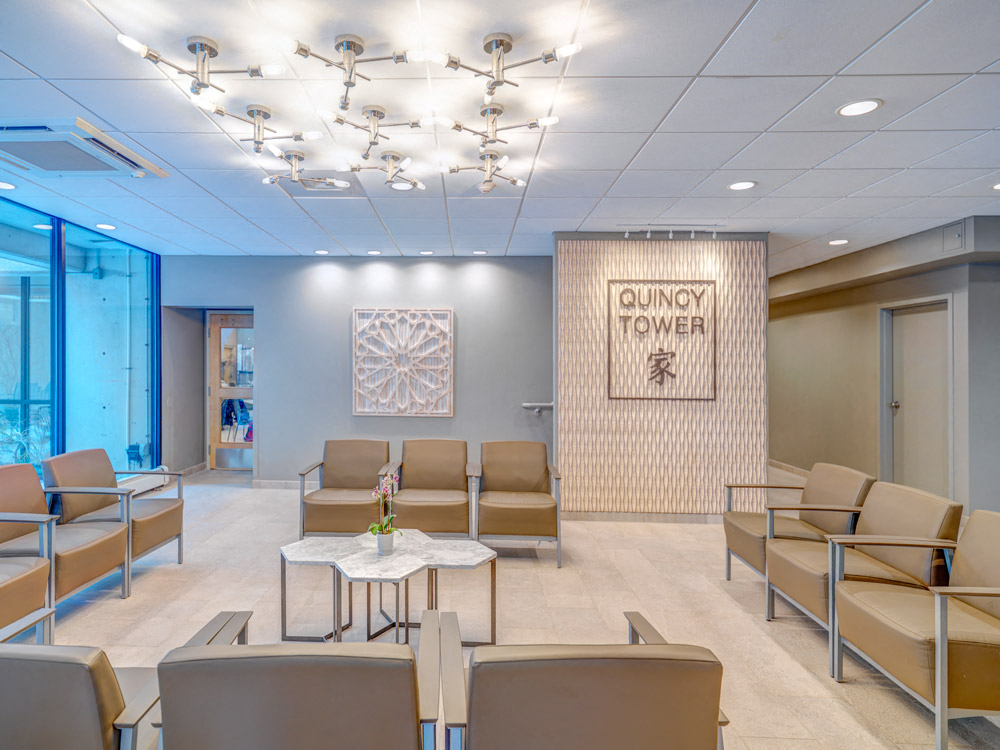 Lobby At Quincy Tower In Boston, MA