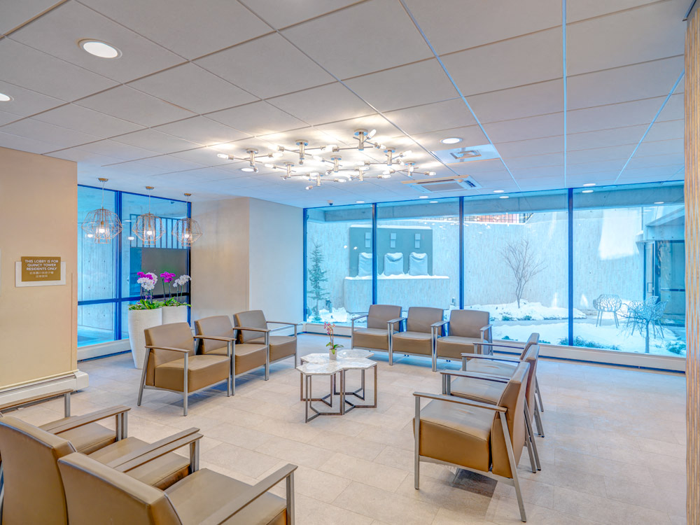 Lobby View At Quincy Tower In Boston, MA