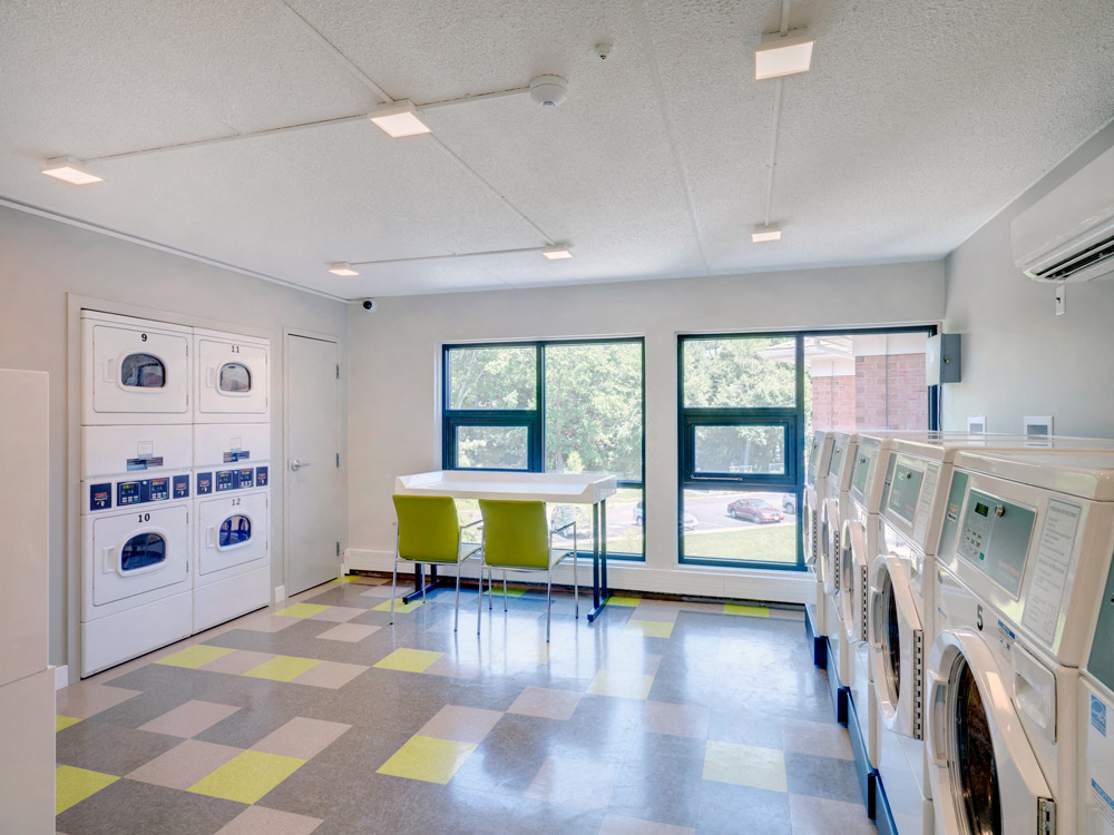 Laundry Suite at Highland Glen Apartments in Westwood, MA.