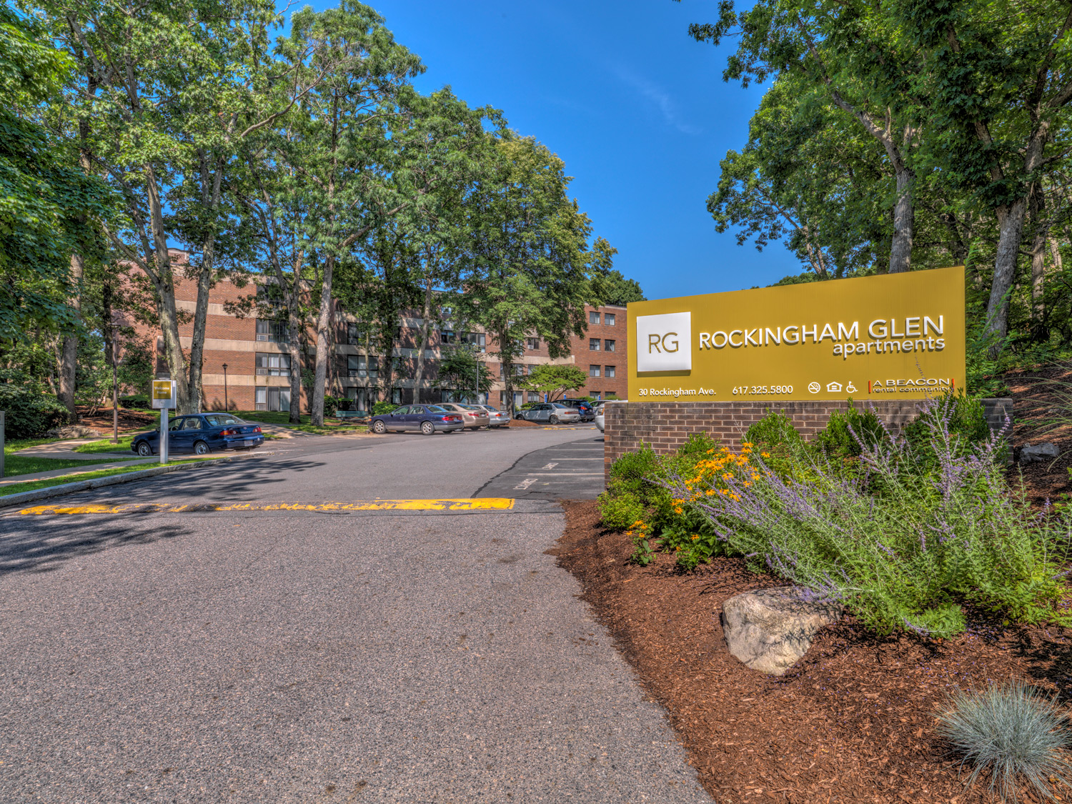 Entrance  at Rockingham Glen, West Roxbury, 02132