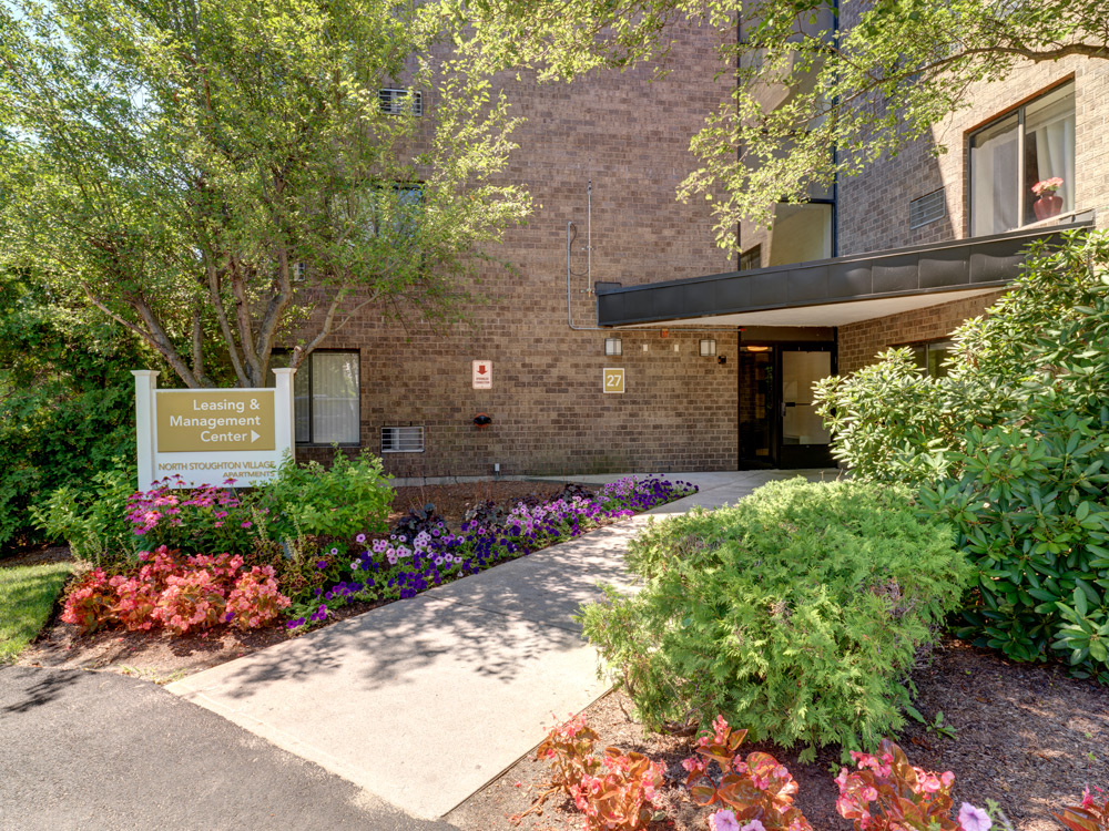 Leasing and management office at North Stoughton Village Apartments in Stoughton, MA