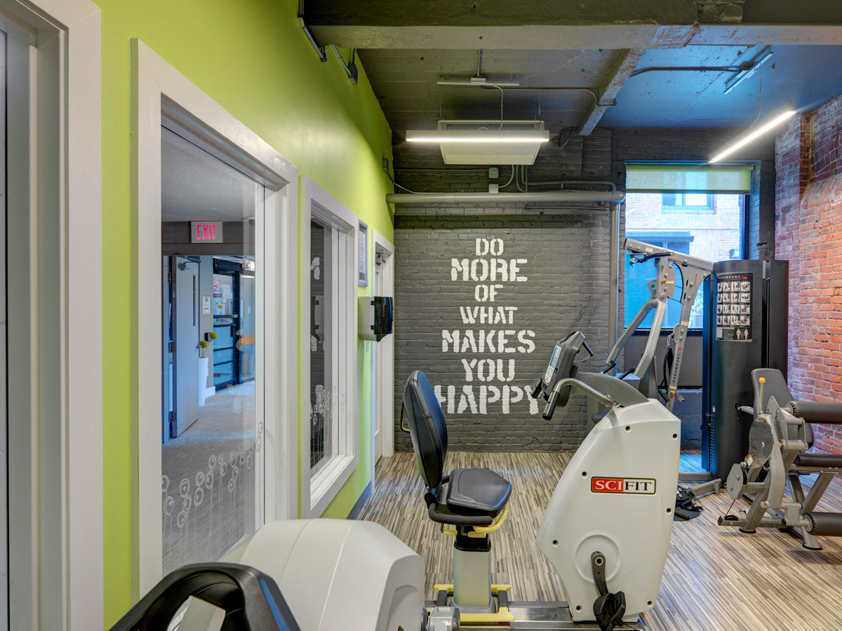 Fitness Center at Robinson Cuticura Mill Apartments in Malden , MA.