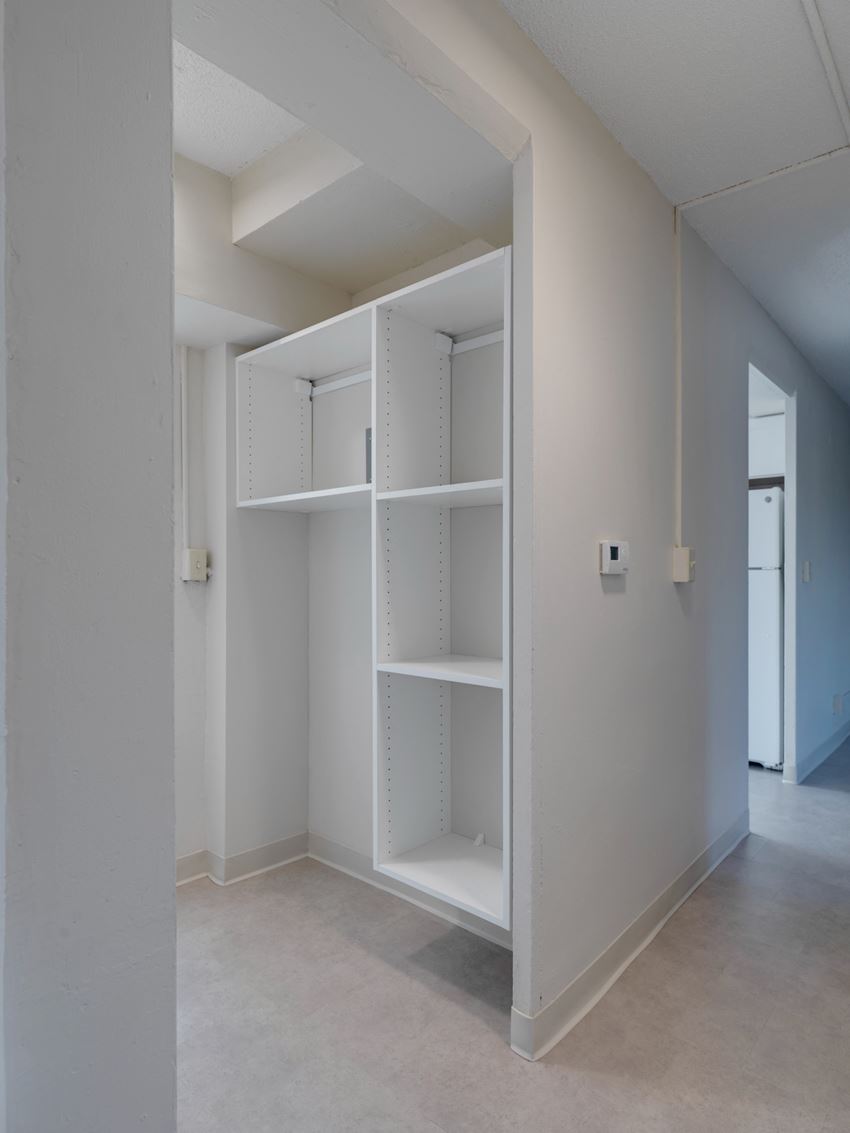 Large Closets and Storage Areas Camden Street Apartments. - Photo Gallery