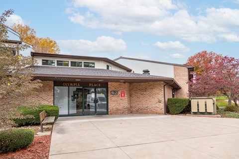 Main Entrance to Management Office at Olympia Place Apartments.