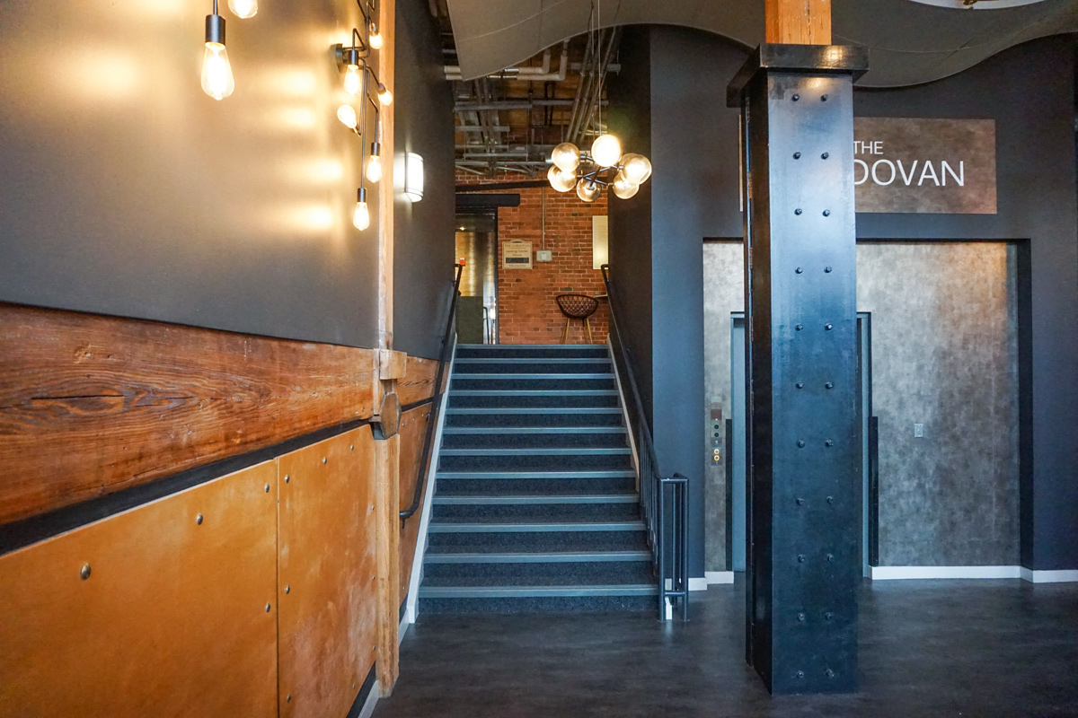 Lobby at The Cordovan at Haverhill Station, Haverhill, MA, 01830