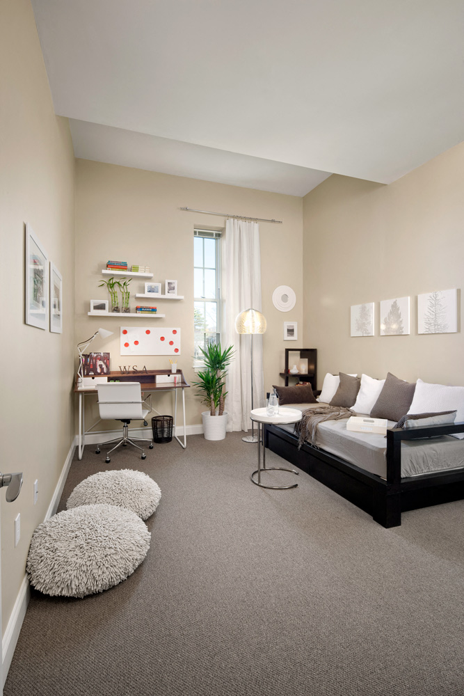 Tall Ceiling Study Room at Wilber School Apartments, Massachusetts, 02067.