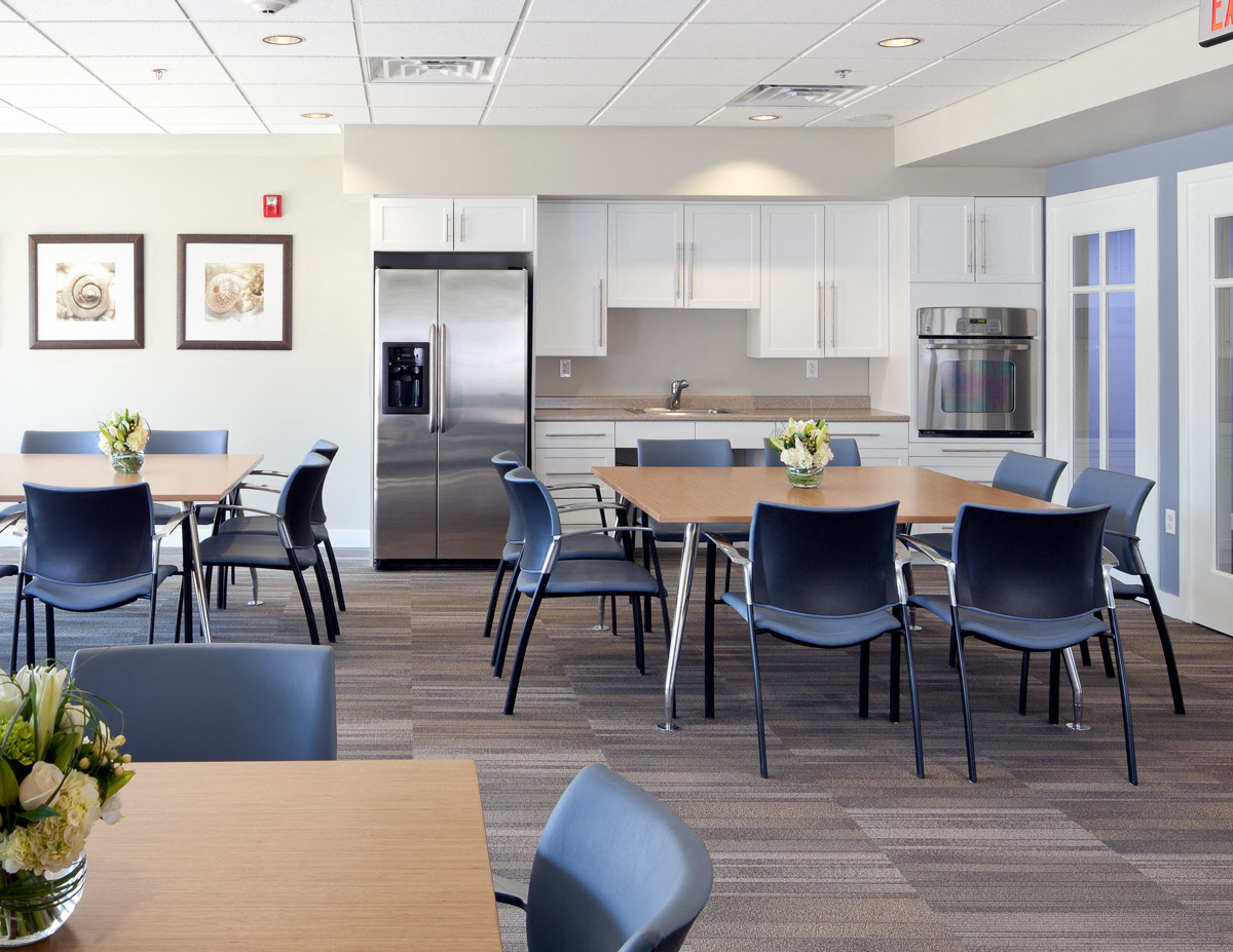 Community room at Ocean Shores Apartments in Marshfield, MA