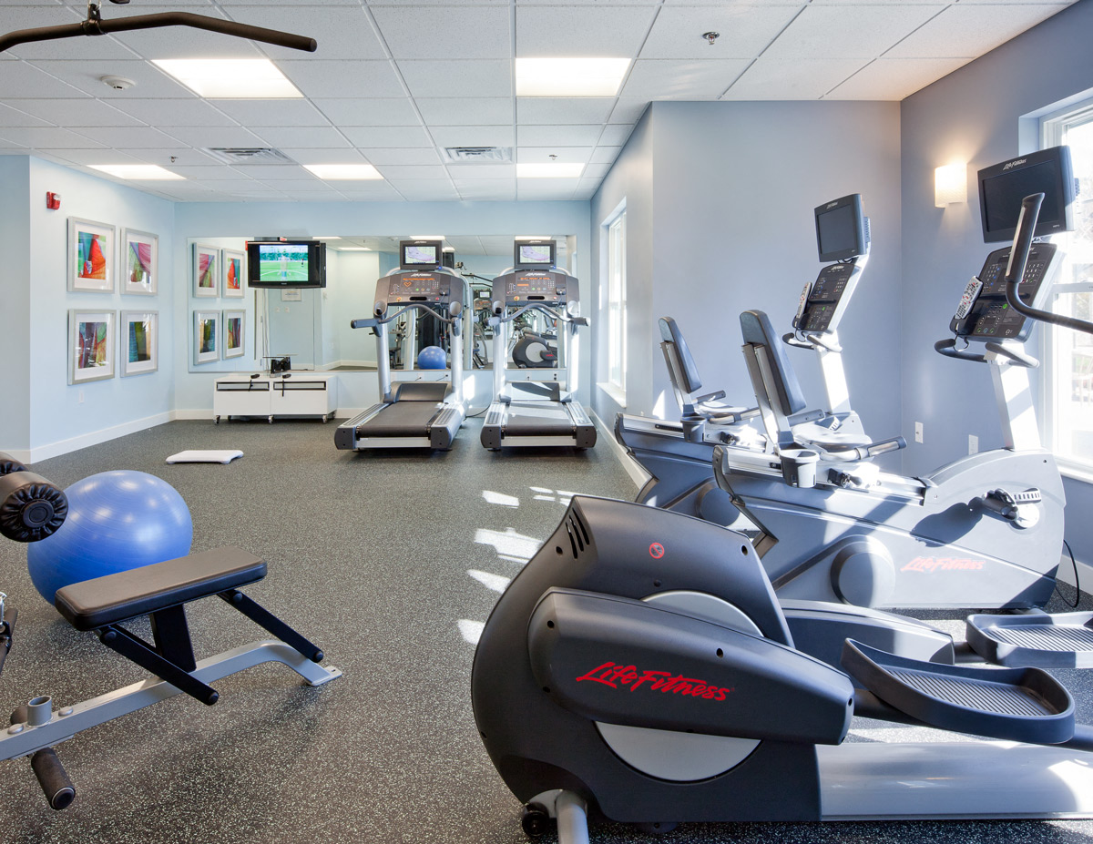 Fitness Center at Ocean Shores Apartments in Marshfield, MA