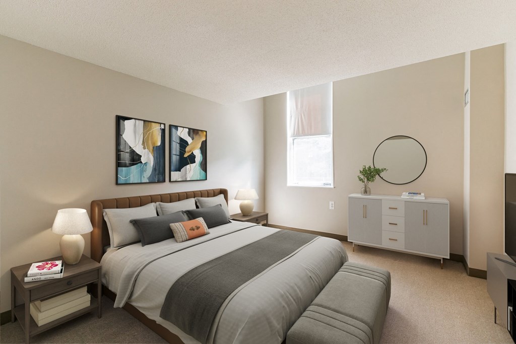 Mill House Apartments Bedroom.at Mill House Apartments, Greenfield, 01301