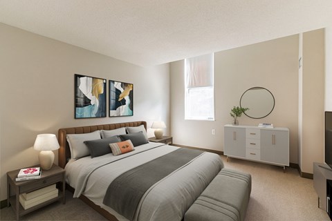 Mill House Apartments Bedroom.at Mill House Apartments, Greenfield, 01301