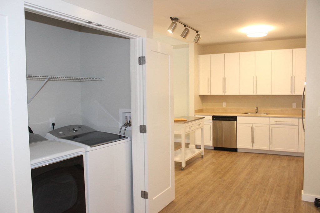 In-Unit Laundry at The Bodhi at Island Creek Village, Duxbury
