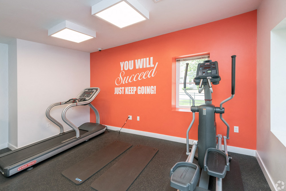 Fitness Center With Modern Equipment at Blue Hills Village, Canton