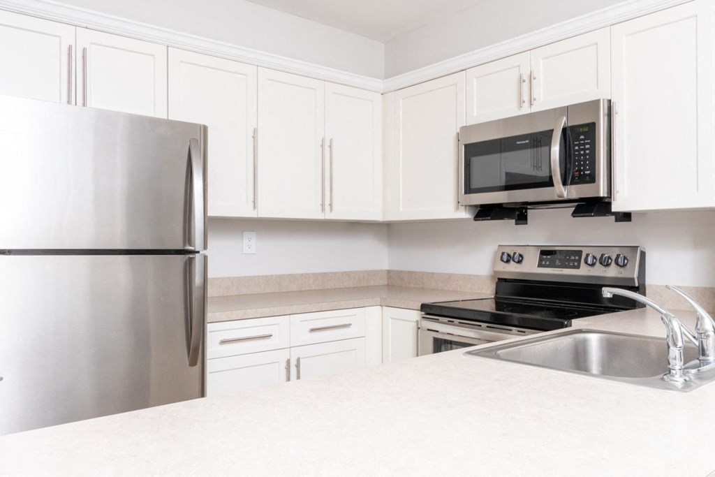 Modern Fully Applianced Kitchens at Ship's Watch Apartments, Fall River, Massachusetts, 02720