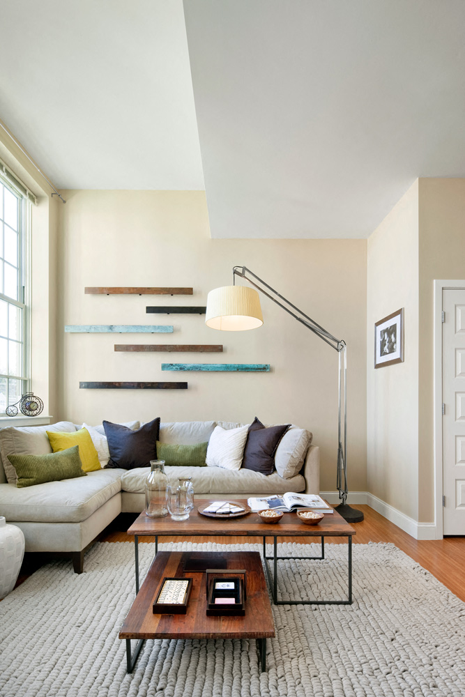 Cute Living Room at Wilber School Apartments, 02067.
