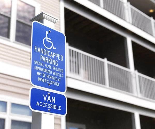 Handicap Accessible Parking at The Bodhi at Island Creek Village, Duxbury, MA 02332