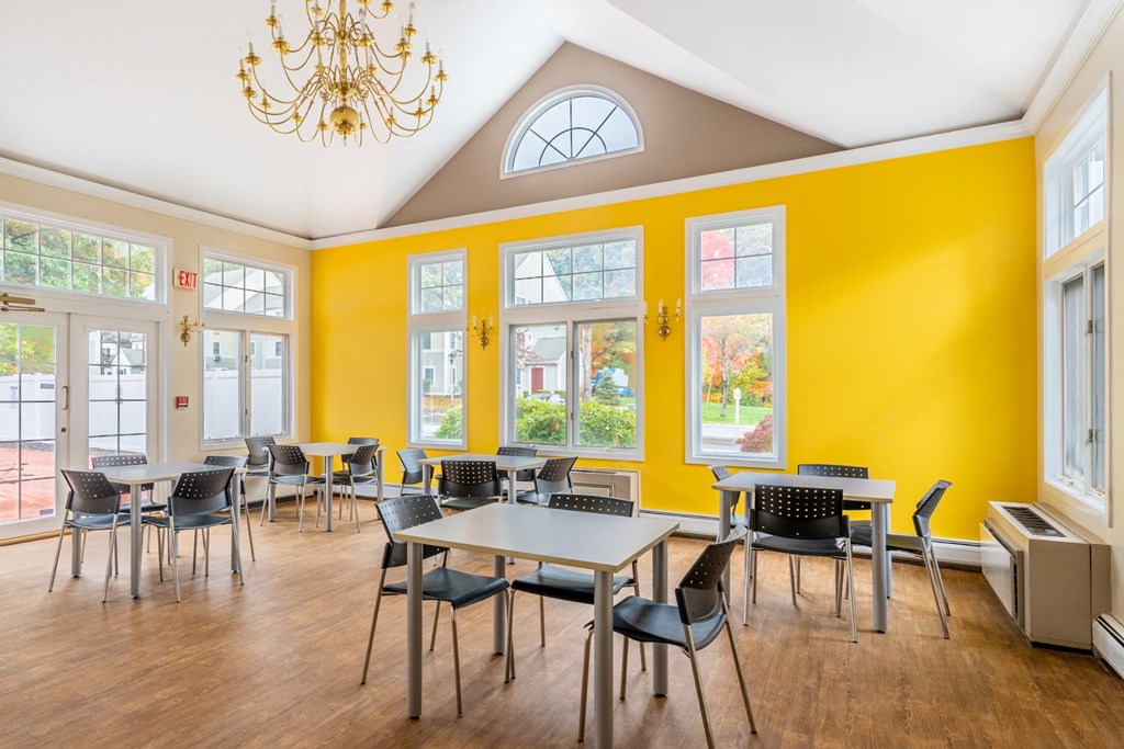 Community clubroom at Littlebrook Apartments, Massachusetts, 01749