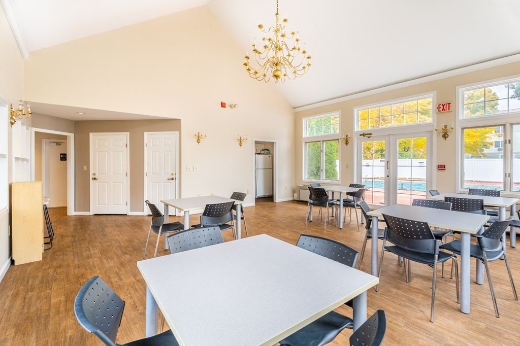 Community clubroom at Littlebrook Apartments, Hudson, MA, 01749