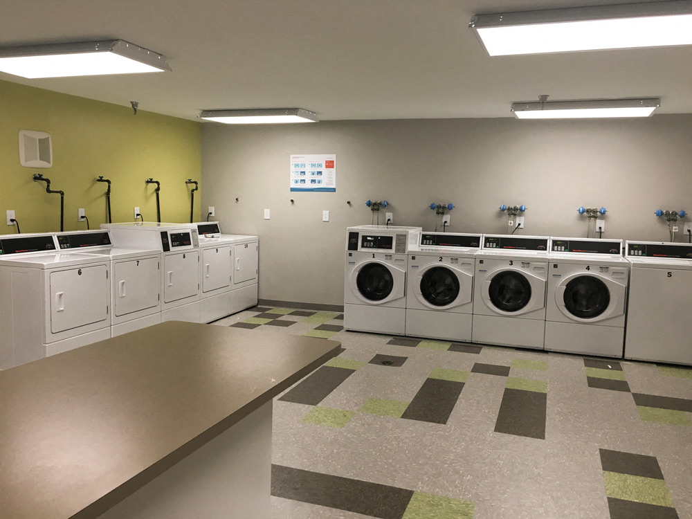 Community Laundry Room at North Stoughton Village Apartments in Stoughton, MA.