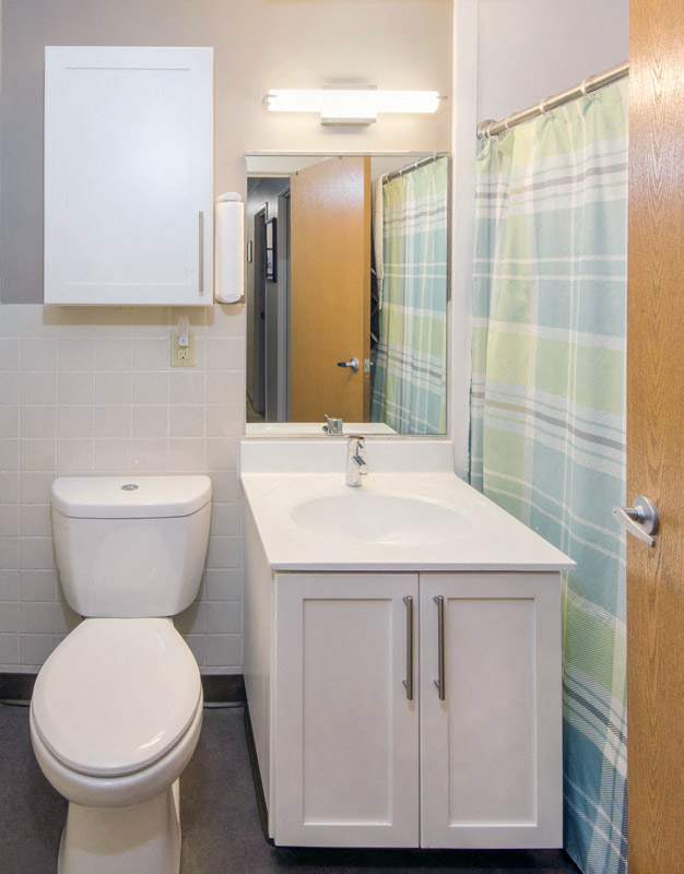 Apartment Bathroom at Palmer Green Estates in Palmer, MA.