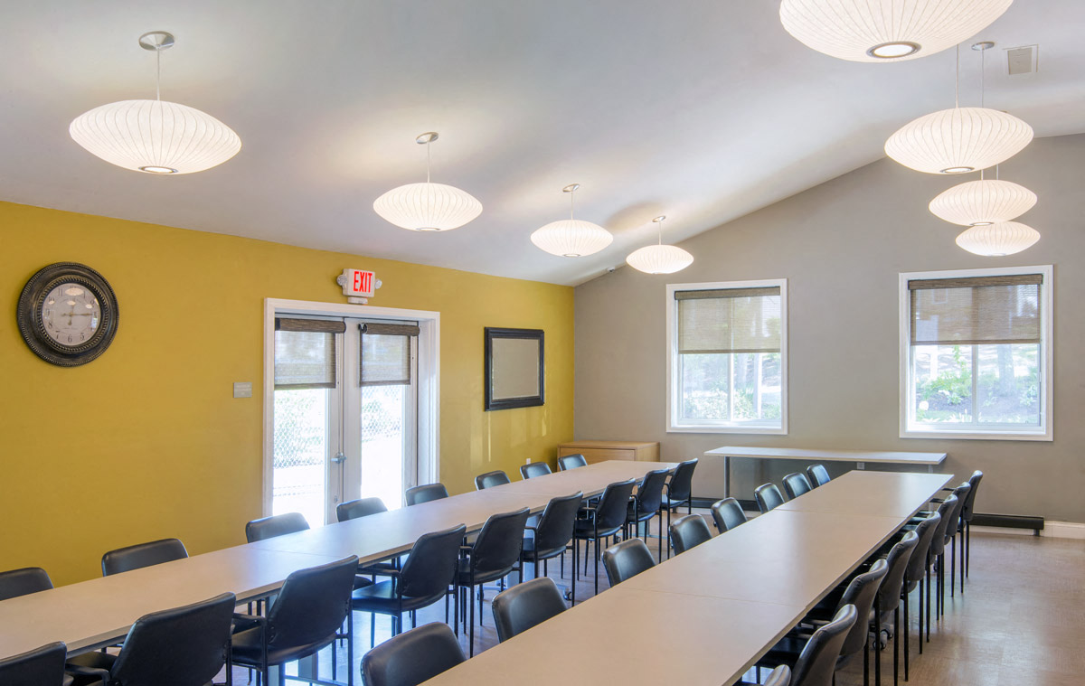 Community Clubroom at Palmer Green Estates in Palmer, MA.
