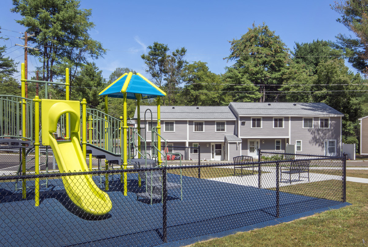 Outdoor Playground at at Palmer Green Estates in Palmer, MA.