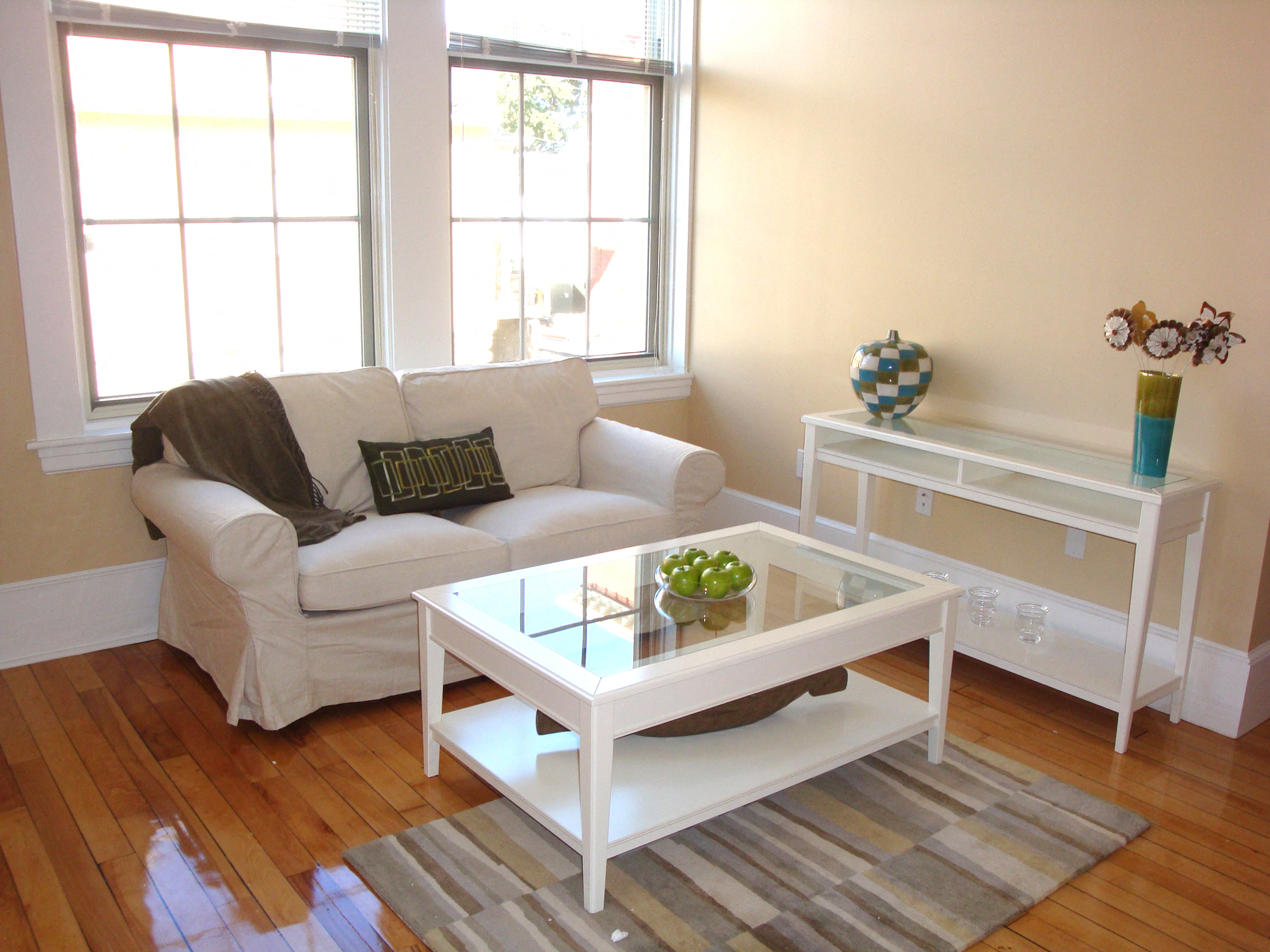 Living Room Area  Sacred Heart Apartments, Lawrence, MA.