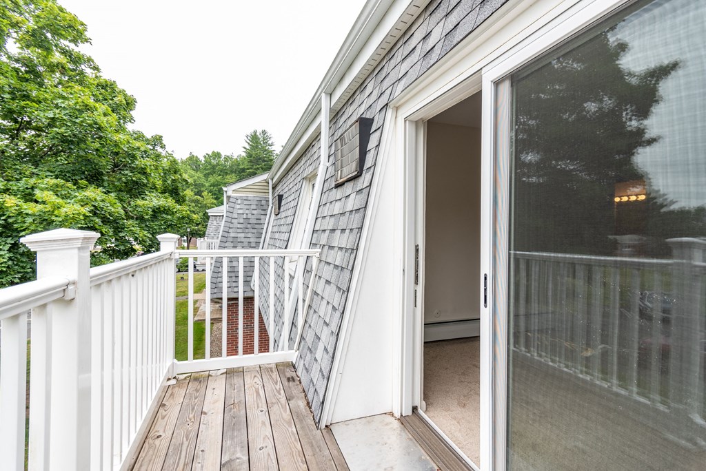 View From Private Balcony at Rolling Green Apartments, Massachusetts