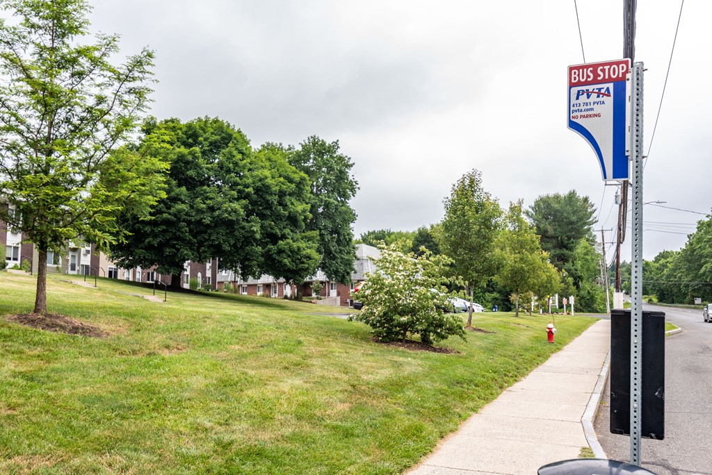 Public Transportation Stop at Rolling Green Apartments, Amherst