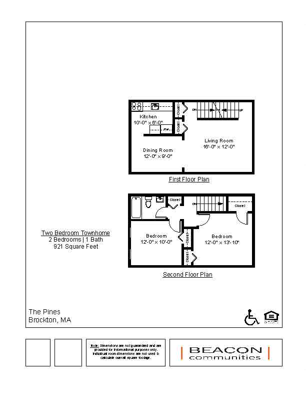 Two Bedroom Townhome at The Pines, Brockton