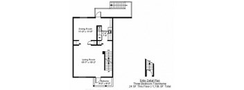 three-bedroom-floorplan at Whittier Terrace, Worcester, 01609