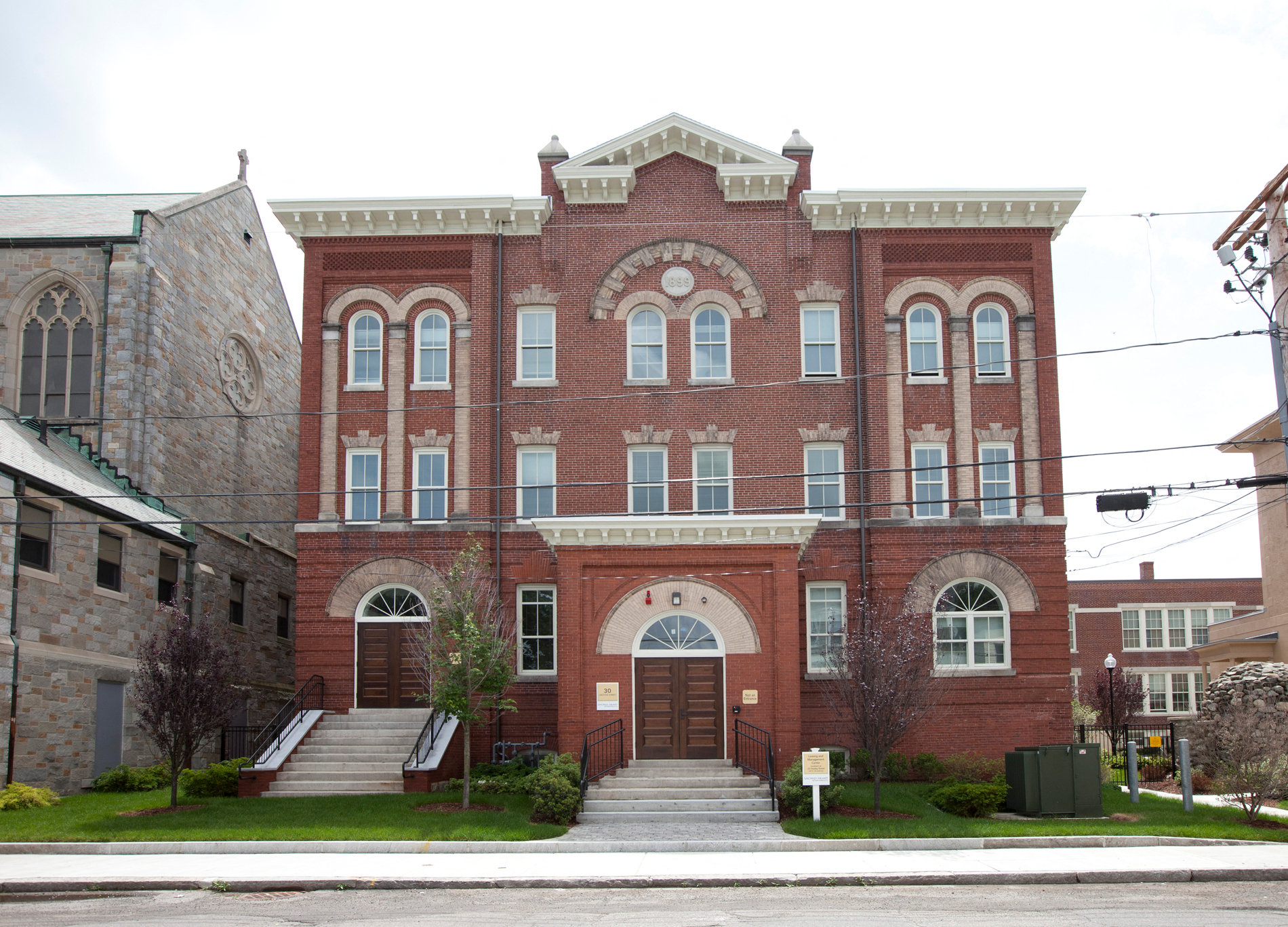 Exterior Of Building Sacred Heart Apartments, Lawrence, MA.