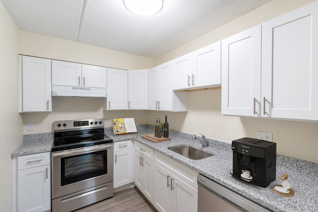 Updated Kitchen at North Stoughton Village Apartments in Stoughton, MA