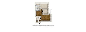 Two Bedroom Two Bathroom Floorplan Layout Station Pointe Apartments A.