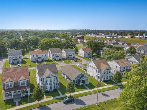 Aerial View at Center Court Apartments, Niagara Falls, NY