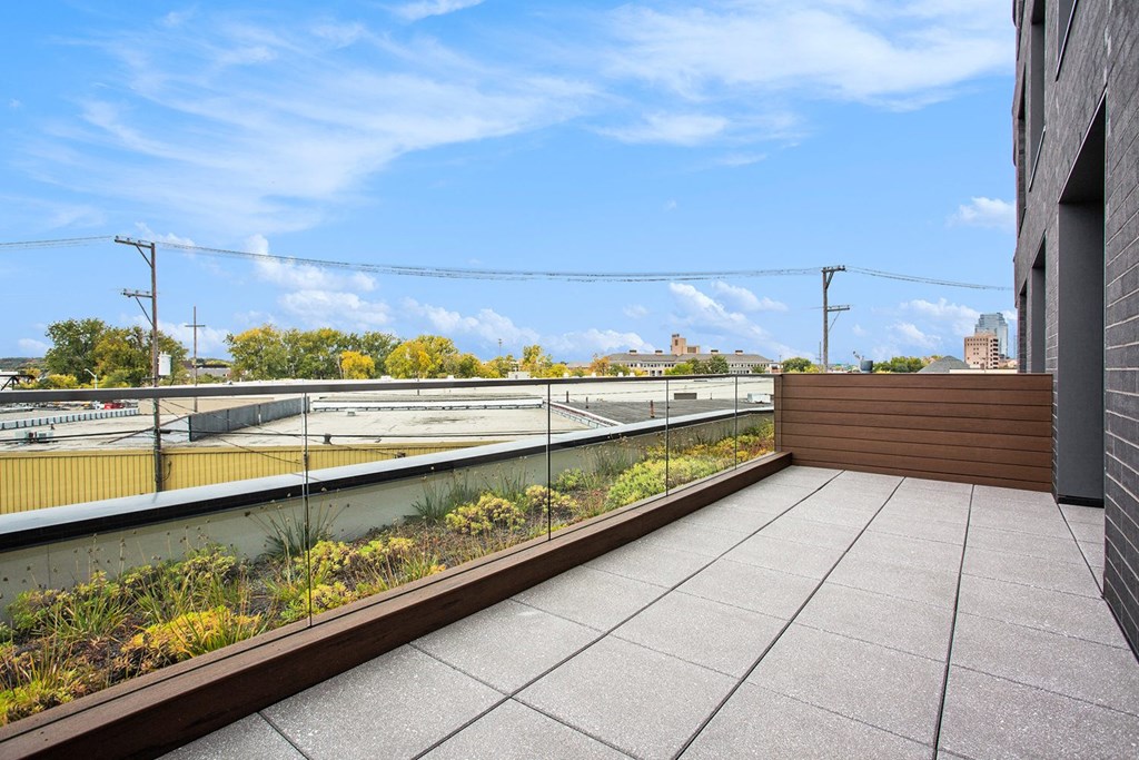 234 Market Apartments Outdoor Patio Lounge With View