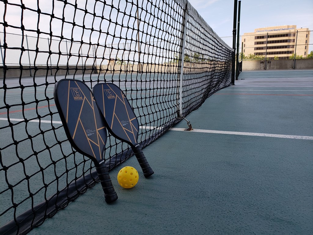 The Plaza Apartments in Grand Rapids, MI  Rooftop Pickleball